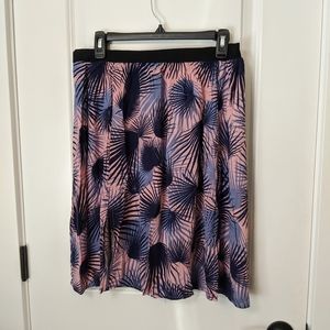 Wet Seal Palm Leaves Skirt
